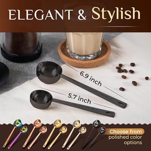 Orblue Coffee Scoop Set, 1 Tbsp (15ml) & 2 Tbsp (30ml)