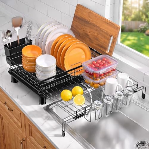 Expandable Stainless Steel Over-Sink Dish Drying Rack