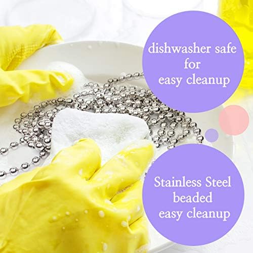 Durable Baking Supplies: 2 Pack Stainless Steel Chain Pie Weights