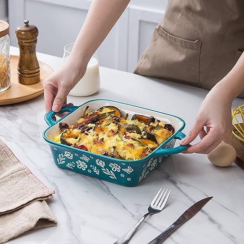 Wisenvoy 8x8 Baking Pan Brownie Pan Casserole Dish Ceramic Baking Dish