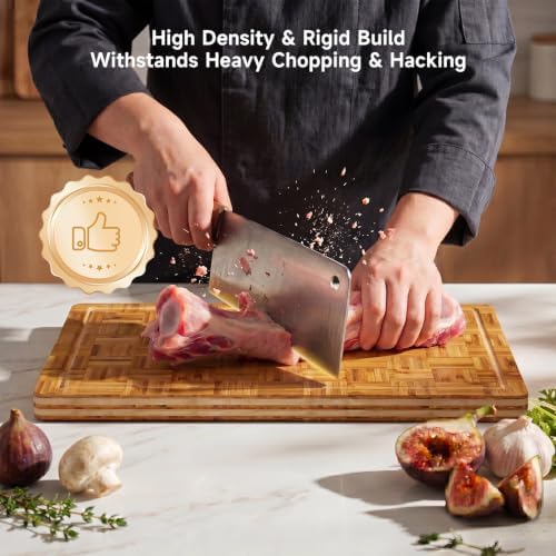 Large Cutting Board Set,Bamboo Wood Cutting Boards For Kitchen,3 Packs