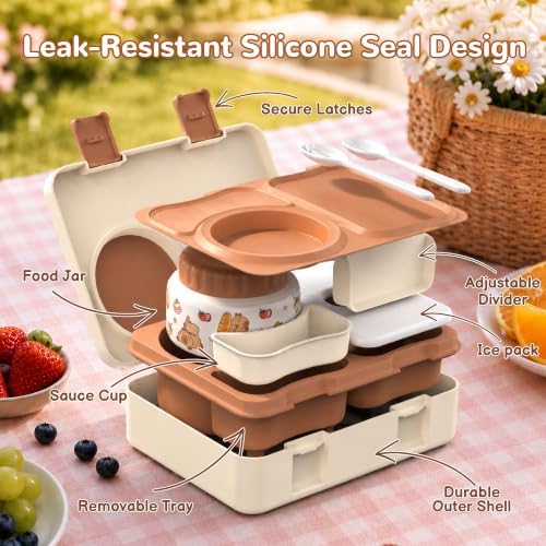 Kids Insulated Lunch Box with 8OZ Thermo Food Jar