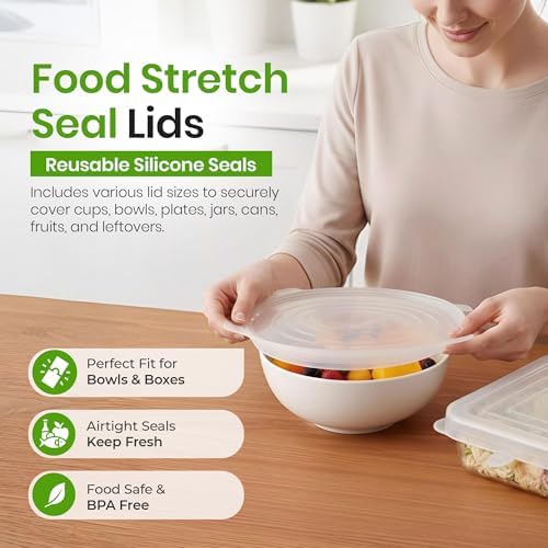 Silicone Stretch Lids, 10-Piece Set