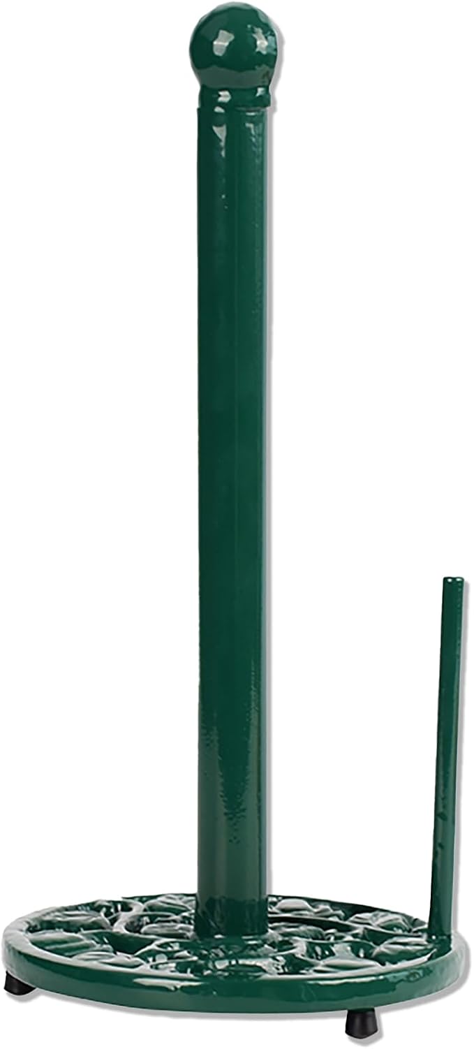 Green Cast Iron Paper Towel Holder by Minluful