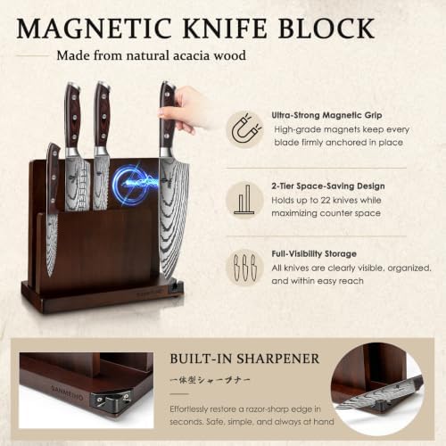 12-Piece Magnetic Knife Set