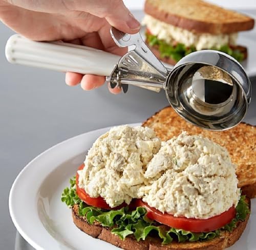 3-3/4 OZ Ice Cream Portion Scoop with Trigger Release Food Disher with