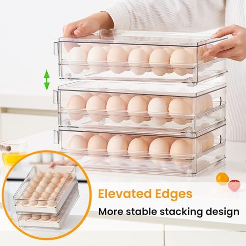 vacane 24-Egg Drawer for Fridge, Clear