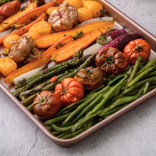 HAPPIELS 13 x 18 inch Nonstick Half Sheet Pan 2-Pack, PFOA & BPA Free