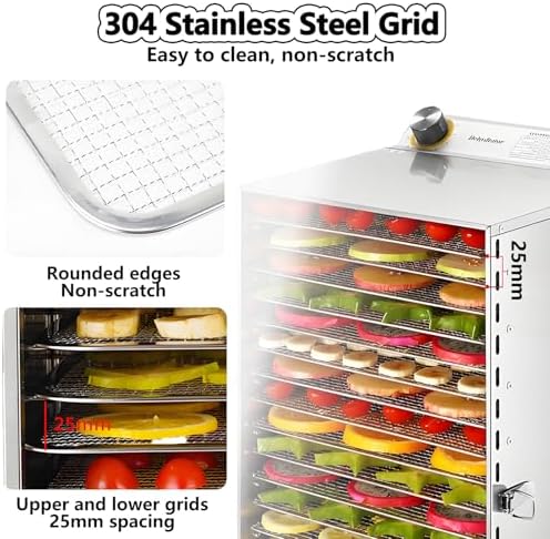 Fruit Freeze Dryer Machine, Stainless Steel, 8-Layer