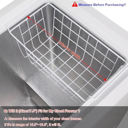Orgneas 17.5" Freezer Organizer Bins