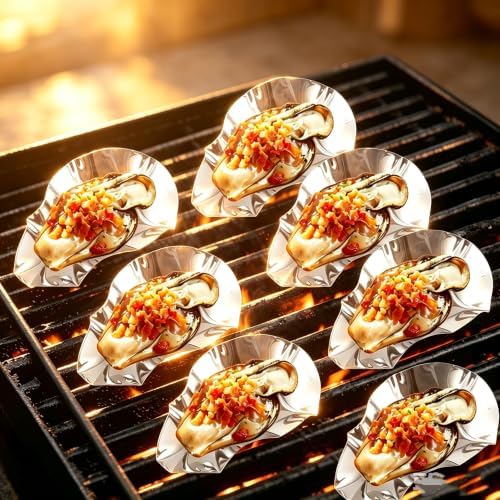 304SS Oyster Grill Tray and Silicone Tongs BBQ Set, 16-Piece