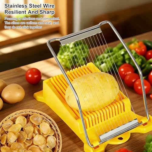 Heavy Duty Luncheon Meat Slicer, Egg Cutter with 14 Precise Slices
