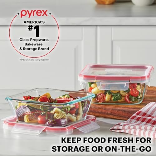 Pyrex Freshlock 10-Pack Mixed-Size Glass Food Storage Set
