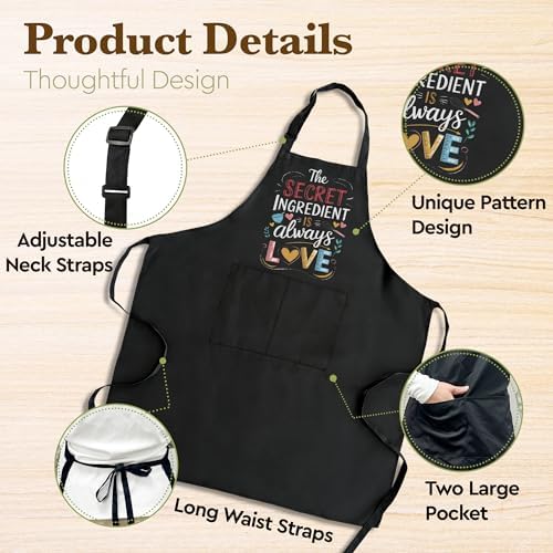 Funny Baking Apron for Women, The Secret Ingredient Is Always Love