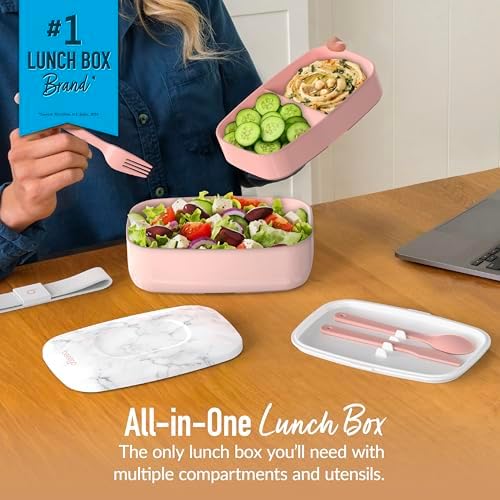 Bentgo Classic Stackable 3-Compartment Adult Bento-Style Lunch Box