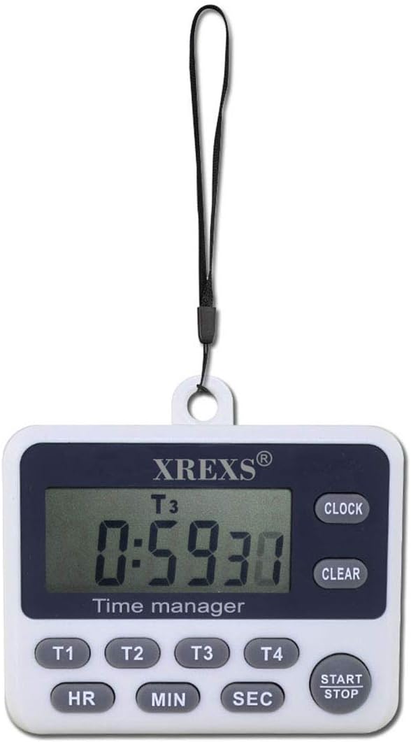 XREXS 4-Channel Digital Kitchen Timer Clock - Image 7