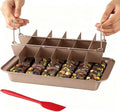 Brownie Pan with Dividers - Non-Stick Backing, Lasagna Pan, Brownie
