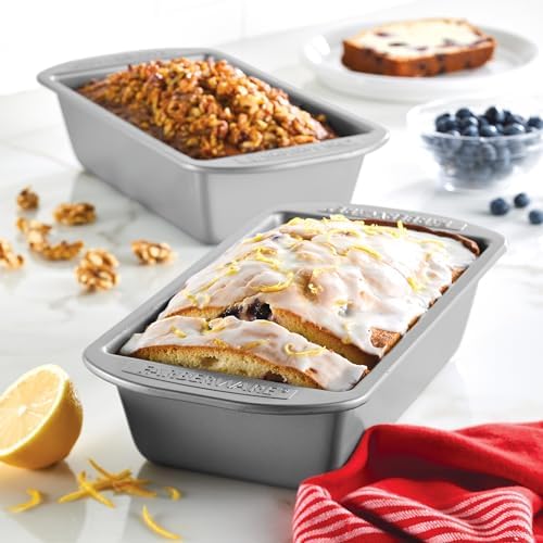 Farberware Nonstick Bakeware Bread and Meat Loaf Pan Set for Baking