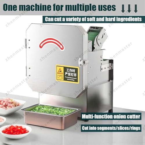 300W Commercial Vegetable Chopper, 1.5-35mm Adjustable Blade