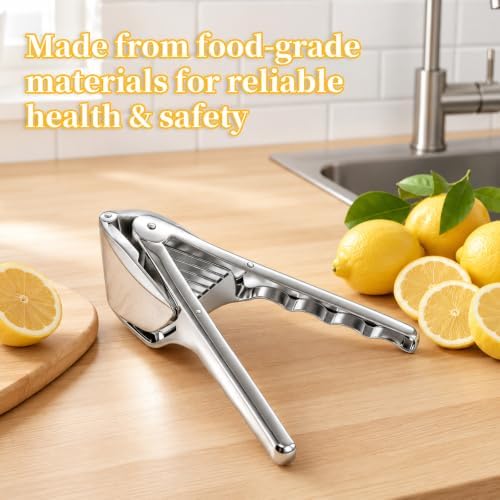 Arel Stainless Steel Lemon Squeezer, Manual Citrus Juicer