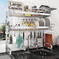 BOOSINY Extra Large Over-the-Sink Dish Drying Rack