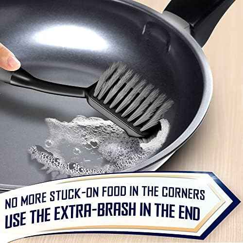 Dish Brush Set of 4, Black