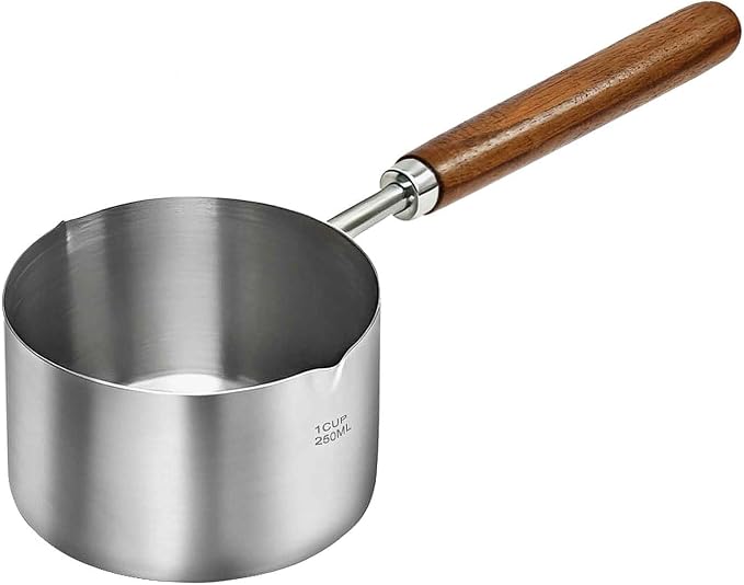 Mini Sauce Pan 250ml, Stainless Steel Butter Warmer by Unknown
