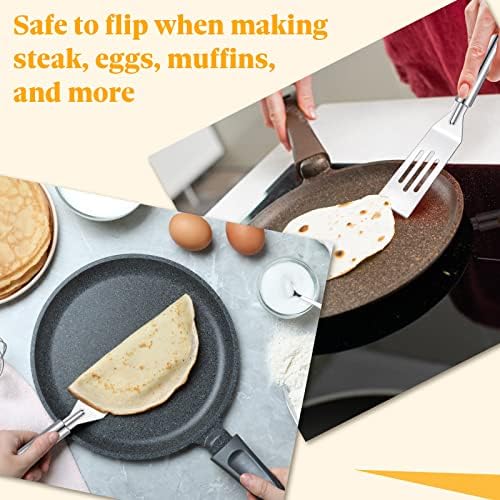 Remagr 3 Pcs Small Spatulas Set, 2 Silicone, 1 Stainless Steel Spatula