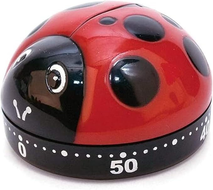 Kikkerland Ladybug Kitchen Timer, 5.7 x 5.7 x 4.4 cm by KikkerlandDesignInc