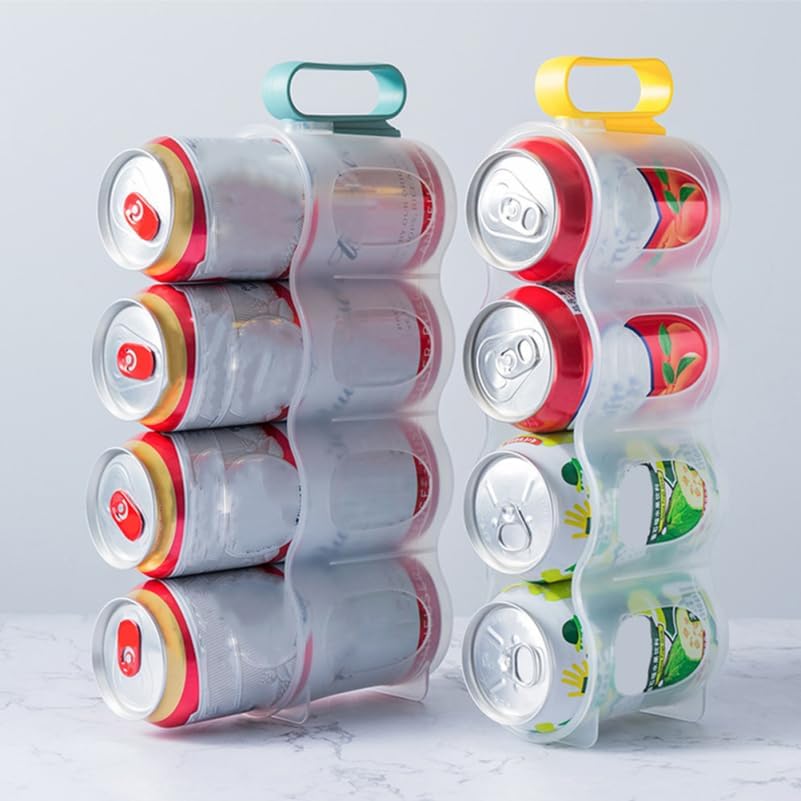 iplusmile Soda Can Organizer for Refrigerator, 3 Pack, 12 Can Holder