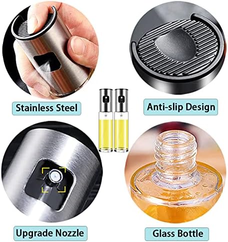 2 Pack Portable Olive Oil Sprayers for Cooking