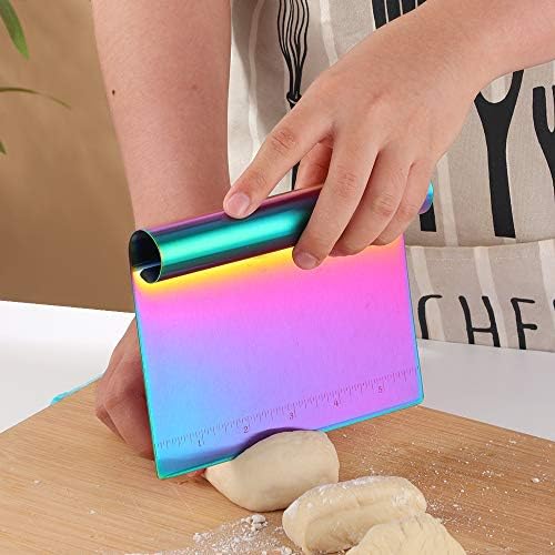 Dough Pastry Cutter Bench Scraper & Chopper Stainless Steel Mirror