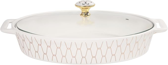 12" x 8" Ceramic Oval Casserole Dish by jinsongdafa