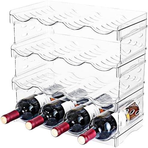 Stackable Wine Rack,Wine Bottle Holder for Inside Cabinet,for