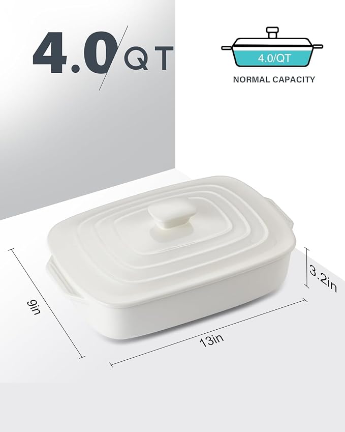 Large Ceramic Casserole Dish - Image 3