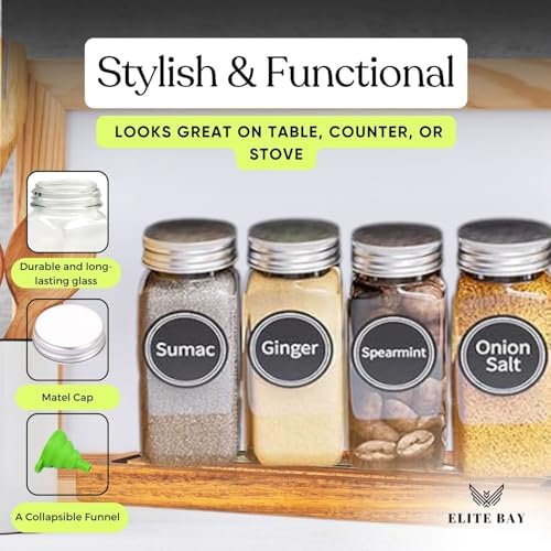 ELITE BAY-Spice Jar Rack Organizer– 4-Tier Organizer 28 Bottles,180