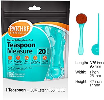 40-Pack Plastic Measuring Spoons Set – 20 × Teaspoons + 20 ×