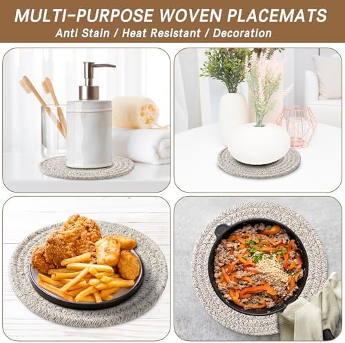 Coga Cotton Trivets for Hot Dishes, 6 Pack Heat Resistant Kitchen Hot