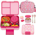 Kids Bento Lunch Box Set with 9.5oz Soup Thermo, Leak-Proof Lunch Food