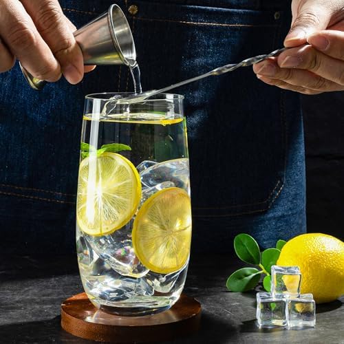 Drinking Glasses Set of 12, 17 oz Water Glasses Tall Glass Cups