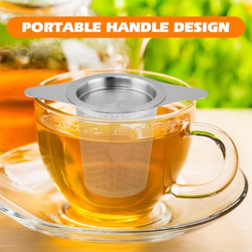 2Pcs Loose Leaf Tea Infuser with 1 Tong, Stainless Steel Loose Leaf