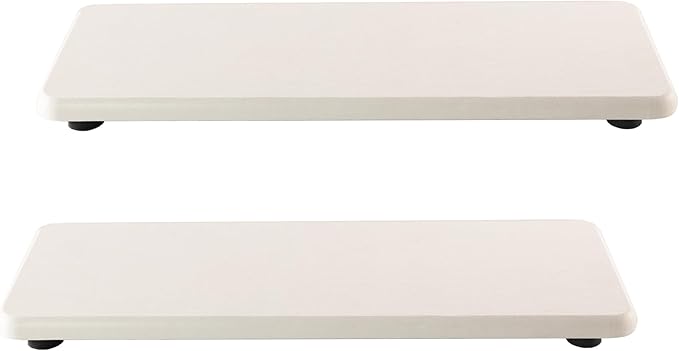 NiuYichee 2 Pcs Water Absorbing Stone Trays, Kitchen/Bathroom Sink Soap Dish by NiuYichee