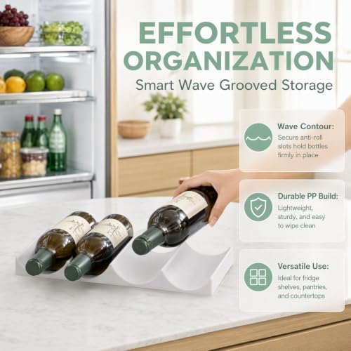 POPETPOP 2 Pcs European Style Freestanding Wine Rack for Inside