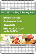 Spring Chef 10" x 15" Stainless Steel Cooling Rack for Cooking &