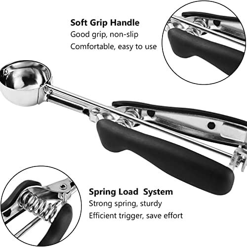 JUNADAEL J Cookie Scoop 4 Tablespoon, 2 OZ Cookie Scoops for Baking
