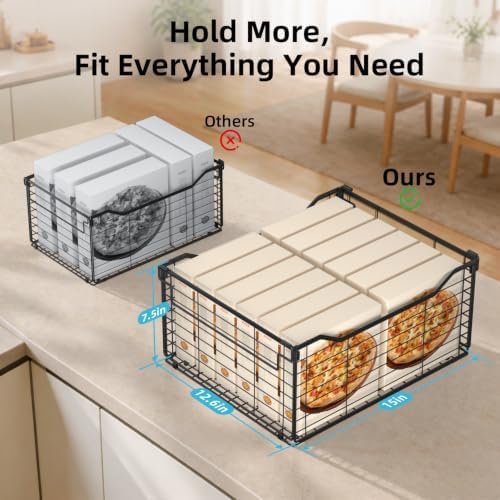 Freezer Organizer Bins,6 Pack Large Deep Freezer Organizer Bins for