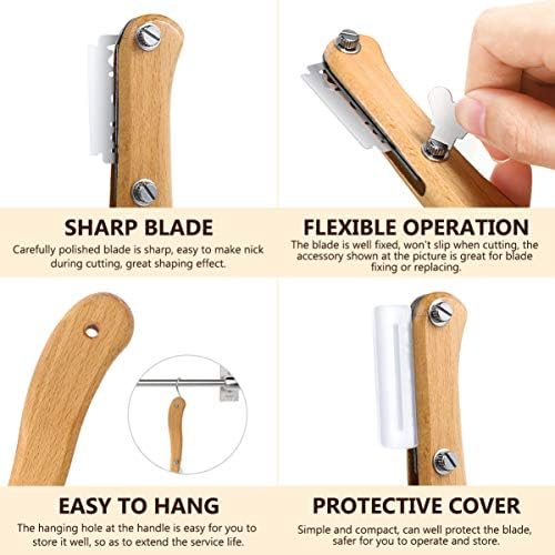 Healeved Bread Lame Dough Scoring Tool Van Wooden Handle 5 Blades