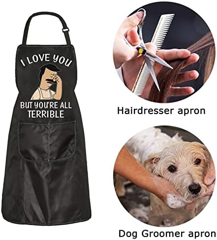 ZJXHPO TV Show Merchandise Cartoon Fans Apron Gift I Love You But