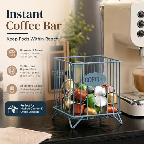 Coffee Pod Holder Organizer, K Cup Holders, Metal Storage Capsule