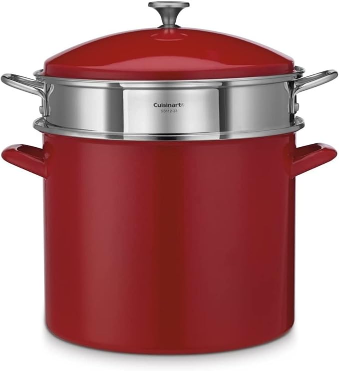12QT STOCKPOT W/COVER RED - Image 2